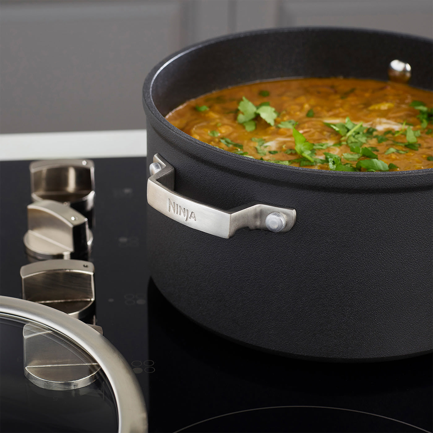 Ninja ZEROSTICK Stackable 3Piece Saucepan Set Ninja UK